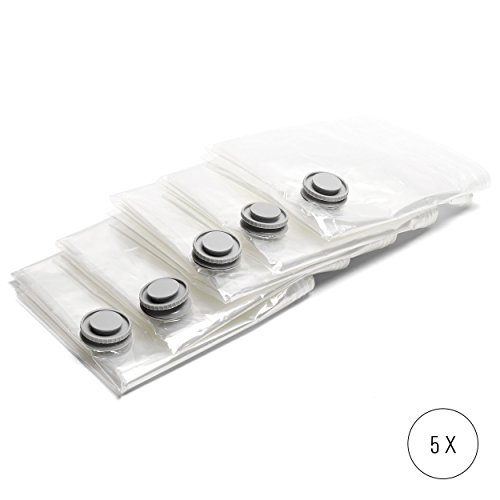 Kimedo® Vakuumbeutel für Kleidung | Vakuumierbeutel Aufbewahrungsbeutel Aufbewahrungstasche Kompressionsbeutel Storage System Vakkumtüte Vakuumsack | Premium Vakuum-Platzsparer