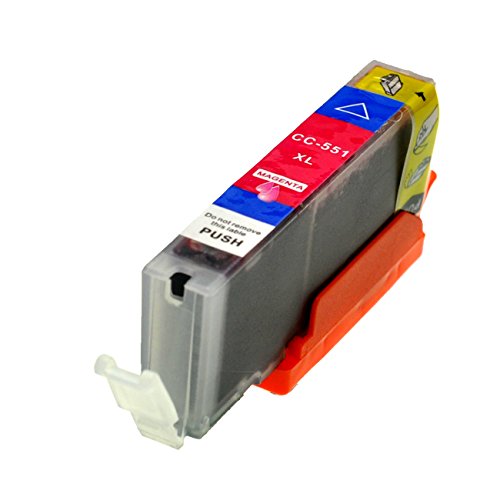 5 Druckerpatronen für Canon CLI-551M XL IP-7250 8750 IX-6850 MG-5450 5550 6350 6450 7150 MX-725 925, Magenta - 2