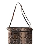 Clutch von Pieces mit Schlangenhautmuster