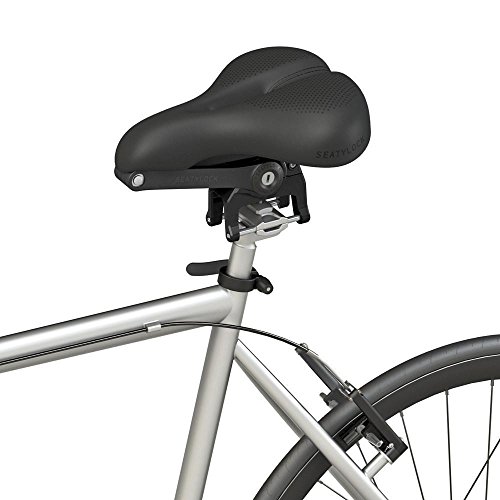 Fahrradsattel Diebstahlsicherung faltbar seatylock Komfort schwarz