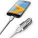 Price comparison product image I-Sonite (Grey) Quick Charge Dual Port USB Full Aluminium Cased Car Charger Adaptor (3.1A/24W) With Break Glass Safety Hammer & 1 Meter USB-C Type-C Nylon Braded Data Cable For Huawei Mate 10 PRO
