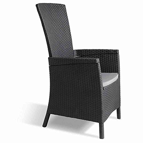 Allibert verstellbarer Dining Sessel Vermont, Grau Allibert verstellbarer Dining Sessel Vermont, Grau