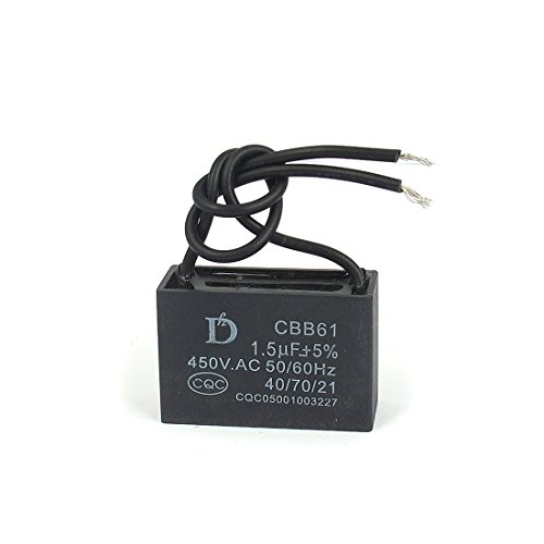 Sourcingmap 450 V 1.5uF 50/60Hz Fan Motor Run Kondensator CBB61