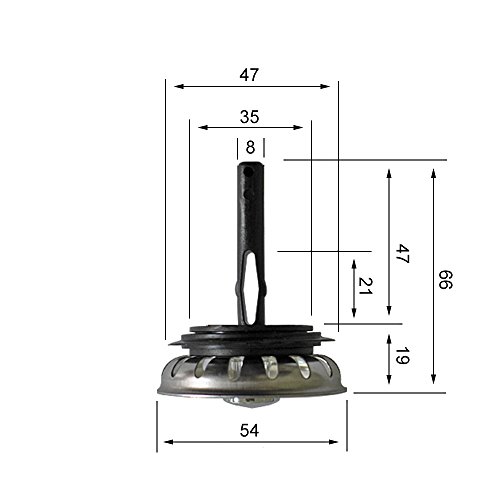 Siebkörbchen für Teka Spüle mit 1 1/2 Zoll ohne Excenter / Schmutzsieb / Siebkorb - 3