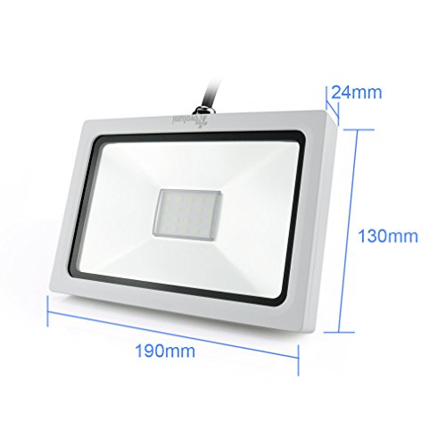 Novolumi® 20W Kaltweiß IP65 LED Wandstrahler Flutlicht Flutlichtstrahler Strahler Scheinwerfer Wasserdicht Baustrahler Für Parkplätzen - 4