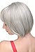 WIG ME UP ® - Lady Quality Wig short Page Bob fringe bangs silvery grey 703-51