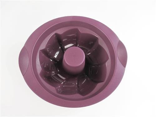 TUPPERWARE Silikonform Backen Backform Kuchen Silikon Easy Mini Gugelhupf lila 10726 - 5
