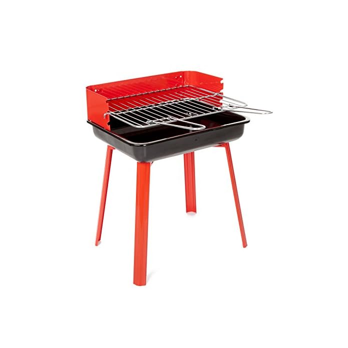 Landmann 11526 Portago Holzkohlegrill Rot