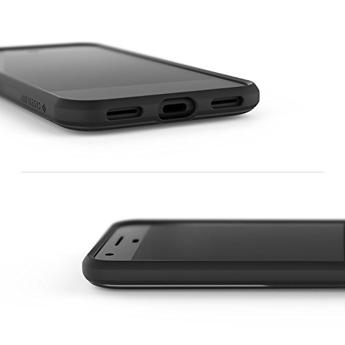 Google Pixel XL Hülle, Caseology [Vault Serie] Schlanke, Gelaserte, Robuste, Moderner Ästhetik / Haltbares TPU Aufprallschutz und spürbare Textur für [Google Pixel XL] – [Schwarz] - 5