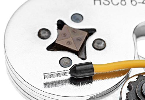 Noir Tools Crimpzange schwarz 0,25-6,0 mm² für Aderendhülsen Crimpen in quadratischer Form Ratsche zur individuellen Einstellung - 5