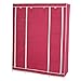 Produktbild Mendler Faltschrank Campingschrank Stoffschrank Kleiderschrank 173x135x45cm ~ rot