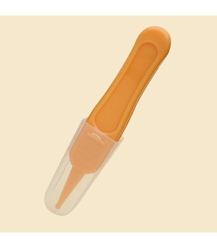 Pinzette per Naso, 4 Pezzi Naso Pinzette, Pinzette per la Cura, Pinzette di Plastica a Testa Rotonda, per la Pulizia Nasale