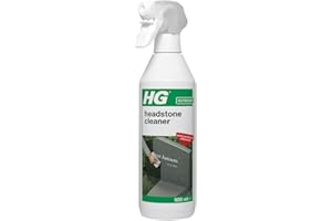 HG Headstone Cleaner, Gravestone Cleaning Spray, Removes Deposits, Dirt & Stains Easily from All Natural Stone – 500ml Spray (215050106)
