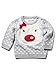 M&Co Baby Light Up Flashing Polar Bear Novelty Christmas Jumper Grey Marl 18/24 Mnth