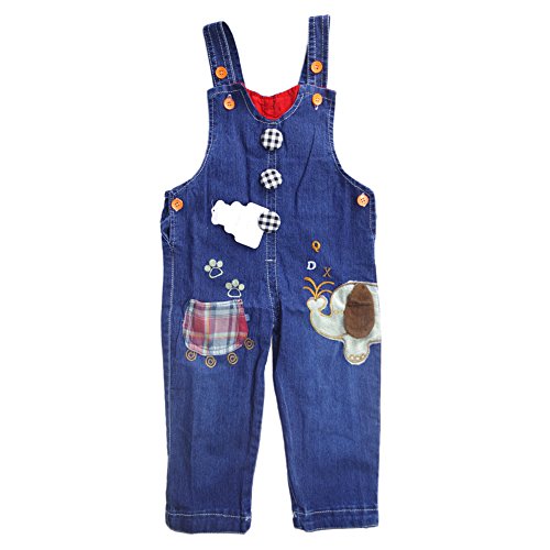 ZOEREA Baby Boy Girl Dungarees Jeans Elephant Animal Overalls Frederik NB SO DNM WR Jumpsuit Boys Jean Body Igor Quality Clothing Children Dungarees-stone Washed Breeches Blue Toddler