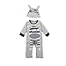 Happy Cherry Infant Toddlers Baby Clothes Cartoon Romper Jumpsuit Bodysuit 3PCS- Zebra 90