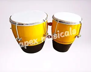 Apex musicals professinol bengo drum red wooden multicolour