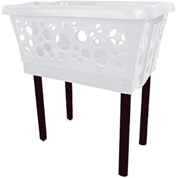 DIES&DAS 2 Stück Wäschekorb mit Standbeinen automatisch aus