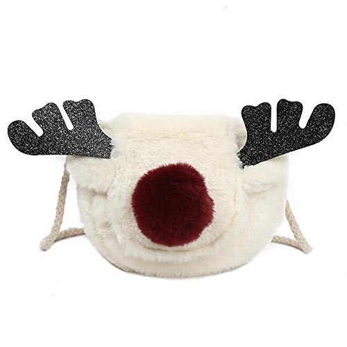 Girls Plush Shoulder Bag Ladies Crossbody Bag Coin Purse Women Wallet Messenger Bag Warm Buckle Small Handbag Neck Bag Phone Pouch Key Bag Tote