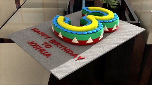 EURO TINS Gro? Zahlen-Backform DREI (3) f?r Geburtstag, Jubil?um (Gr??e 36 x 25 cm ? 7,5 cm tief) - 4