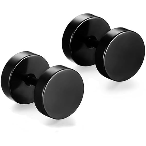 Orecchini Uomo Finti Paia Orecchini Finti Dilatatori In Acciaio