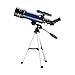 Produktbild GYFKK Teleskop Astronomisches Teleskop Mit Stativ Finderscope Erkunden Weltraummond Beobachten Monocular Telescope Geschenk Für Kinder blau