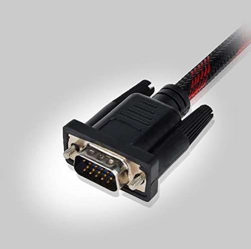 Top-Longer DVI auf VGA Adapterkabel Kabel DVI-I 24+5 Stecker auf 15 Polig HD-Stecker Vergoldete Konverter Hochreine Kupferleiter, Unterstützung 1080P für Laptop,, HDTV ,Gaming , DVD und Beamer - 8