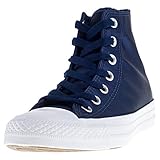 Robuste Außensohle Converse Damen Chuck Taylor All Star High Hohe Sneaker Blau Dunkelblau/Weiß, 41.5 EU