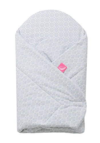 Preisvergleich Produktbild Motherhood Einschlagdecke, Babyhörnchen, Babynest mit KOKOS Inlay, antiallergische Füllung, Farbe:Blue - Fish
