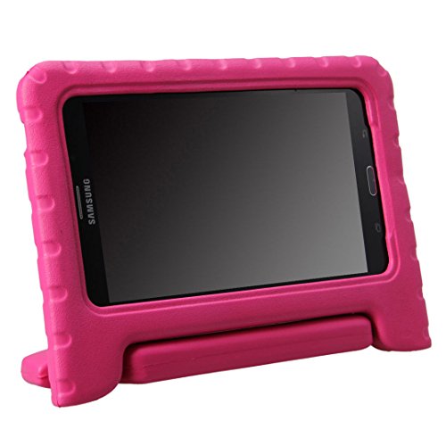 NEWSTYLE Samsung Galaxy Tab 4 7.0 Kinder Hülle Case mit umwandelbarer Handgriff Superleichte Stoßfeste Schutzhülle Tasche Cover für Samsung Tab 4 SM-T230/T231/T235 (7 Zoll) - Pink