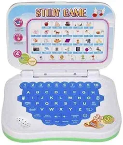 HK Toys Educational Kids? Laptop, LED Display with Music, Safe Laptop, It for Educational Purpose with Various English Learning Activities for Boys & Girls (Multicolor)