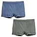 City Threads 2-Pack Girl Boy Shorts - Denim Blue/Charcoal-18-24 mon. Color: Denim Blue/Charcoal Size: 18-24 mon.