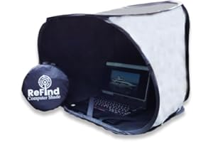 ReFind Computer Shade for Portable Anti-Glare Protection. Work Outdoors With Sunshade, Privacy, Heat Protection and Weather Shelter. Laptop Hood Accessory for MacBook, iPhone, Tablet, iPad