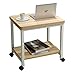Produktbild Laptopständer DD Mobiler Couchtisch, Sofa Square Table, Nachttisch, Rolltisch -Werkbank (Farbe : Holzfarbe)
