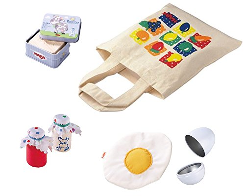 Preisvergleich Produktbild Haba Sparset Kaufladen Spiegelei, Joghurt, Marmelade und Butter Ostergeschenk