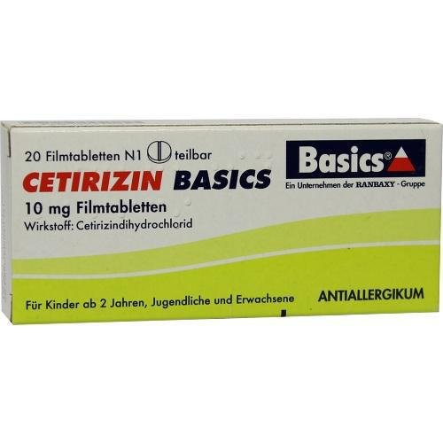 Preisvergleich Produktbild CETIRIZIN BASICS Filmtabletten 20 St