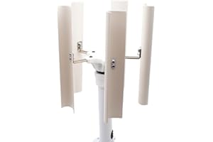 LeTkingok Generatore Eolico Verticale a 5 Pale Fai-da-te Modello Generatore Senza Spazzole a Magneti Permanenti Trifase Mulino a Vento a Bassa Velocità