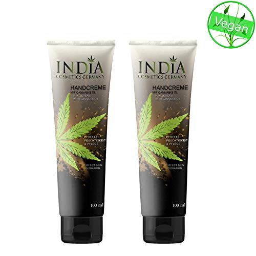 Haute Qualité pour main et eczéma Crème dans le pack double avec huile de cannabis dans la peau sèche