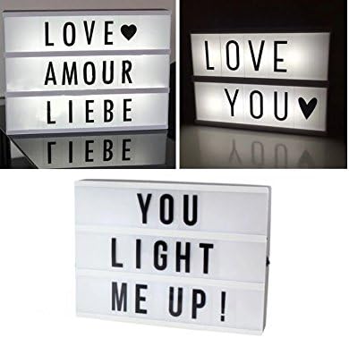A4 Cinema Light Box Led Message Display Letter Number Party Shop Wedding Gift.