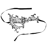 Elementos de moda: cómodo y amable, máscara de Masquerade de encaje Negro, Perfecta para una mujer Sexy y Elegante