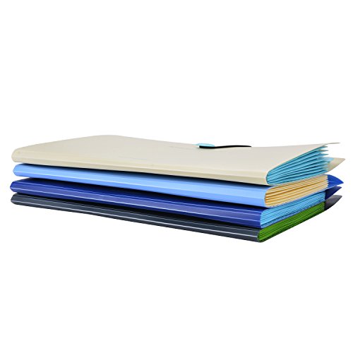 Carpeta Clasificadora Coofit Carpeta Archivadora con Compartimentos Tipo Acorde  n Ampliaci  n de Carpeta de Archivos Impermeable A4 con 8 Compartimentos  Amarillo claro 