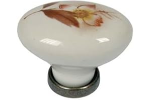 NEXTRADEITALIA 5PZ POMOLI OVALI IN PORCELLANA MOD.P02.01 AVORIO DECORO FIORE - mm.24x34x25h.