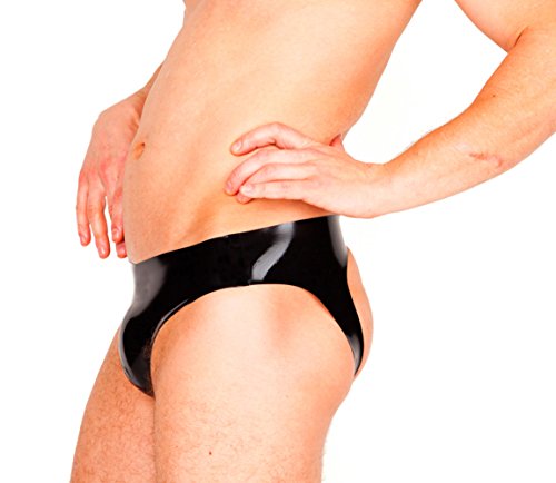 Preisvergleich Produktbild EXLATEX Herren Latex-Mini-Slip mit offenem Hinterteil