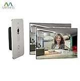 Außenstation, Aluminum Front 2 Draht Video Türsprechanlage Gegensprechanlage mit 7 \'\' Monitor (2x SpiegelGlas)