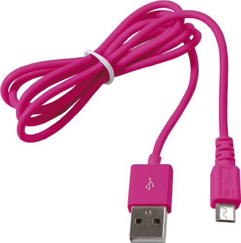 Smartfox 2in1 Micro-USB Datenkabel für Samsung Galaxy S5 / S4 / S3 / S3 Mini / S3 LTE / S2 / S2 Plus / Ace / Ace 2 / Y / S Plus / S Advance / S Duos / Note / Note 2 / Star 3 / Sony Xperia E / Z / J / S / P / V / U / T / arc S / tipo / miro / go / HTC One X / X+ / S / Desire X / C / HD / Sensation / 8S / A / Nokia Lumia 920 / 800 / 820 / 620 / LG Google Nexus 4 / Optimus L7 / 4x HD / L5 / Huawei Ascend G615 / Motorla Razr i - Pink