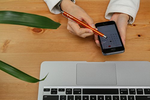 [3 Stück] The Friendly Swede Touchscreen-Eingabestift Stylus mit dünner Spitze, 3x Ersatzspitzen, 2x Anhängern und Reinigungstuch - 7