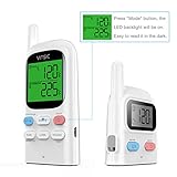 Grillthermometer Vinsic® Fleischthermometer BBQ Thermometer 2 Fühler 100m Fernbedienung wiederaufladbarer Funk Ofenthermometer Raucher, Grill, Ofen Digital Fleisch Thermometer - 