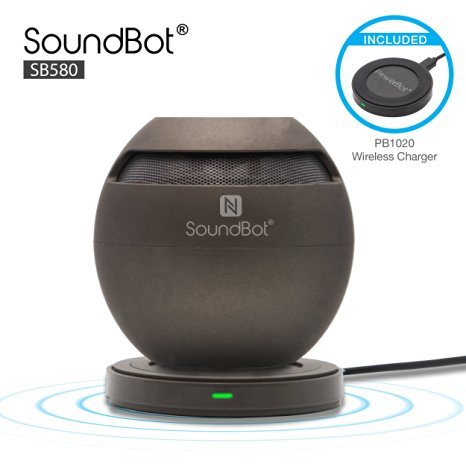SoundBot SB580 Qi Charged Bluetooth 4.0 Wireless Speaker Inductive Charge Enabled + PowerBot PB1020 Wireless Qi Charger Charging Pad w/ Built-in Mic, 5Hrs Playback Time, NFC, Sensory Touch Control RS.1938 (66.00% Off) - Amazon SoundBot SB580 Qi Charged Bluetooth 4.0 Wireless Speaker Inductive Charge Enabled + PowerBot PB1020 Wireless Qi Charger Charging Pad w/ Built-in Mic, 5Hrs Playback Time, NFC, Sensory Touch Control RS.1938 (66.00% Off) - Amazon