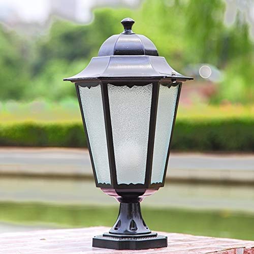 Welampa Impermeable Jardín Pilar Puerta Columna Decoración Vía Patio Antorcha Patio illa Piscina Poste Pilar Linterna Luces Lámparas de iluminación