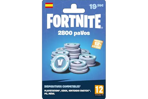 Epic Fortnite - para España - tarjeta regalo por correo